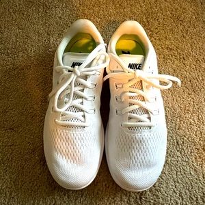 White Nike Free Run shoes